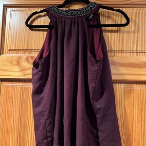Rue21 Burgundy Camisole with Embellished Neckline